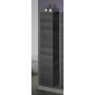 Storage Cabinet Grey Oak Tall Storage Cabinet Iotti TB03